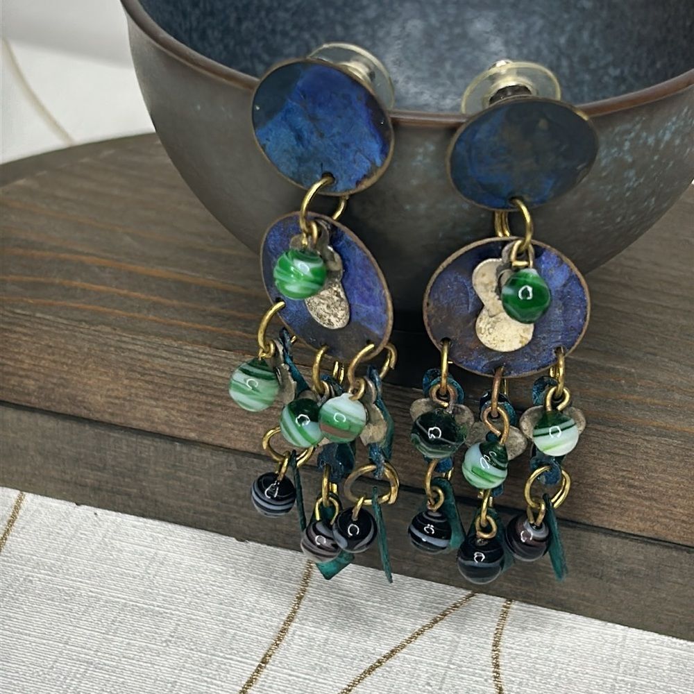 Artistic Statement Dangle Earringsgs - Picture 2 of 5